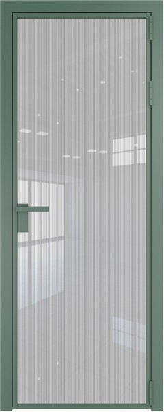 Алюминиевая дверь Profil Doors 1 AG Зеленый воск Страйп