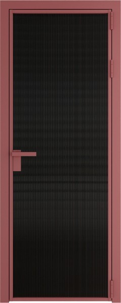 Алюминиевая дверь Profil Doors 1 AG Красный антрацит Мору Черный