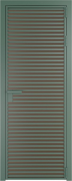 Алюминиевая дверь Profil Doors 12 AG Зеленый воск Монохром гляссе