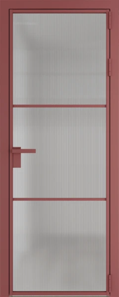 Алюминиевая дверь Profil Doors 13 AG Красный антрацит Мору осветленное