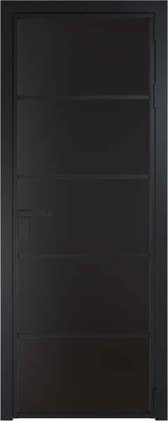 Алюминиевая дверь Profil Doors 14 AG Черный матовый Монохром черный