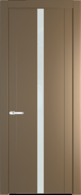 Межкомнатная дверь Profil Doors 1.8 P Lacobel Белый лак Перламутр золото