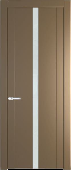 Межкомнатная дверь Profil Doors 1.8 P Lacobel Белый лак Перламутр золото