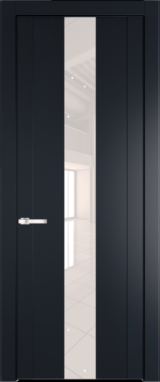 Межкомнатная дверь Profil Doors 1.9 P Lacobel Перламутровый лак Нэви Блу (RAL 7016)