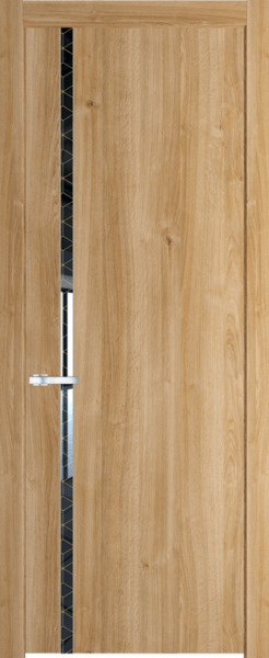 Межкомнатная дверь Profil Doors 21 NW Лоран узор золото Дуб Карамель