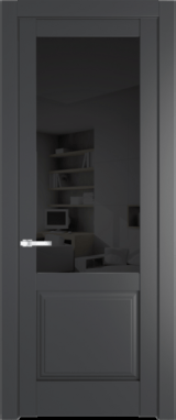 Межкомнатная дверь Profil Doors 4.2.2 PD Графит (Pantone 425С) Черное тонированное