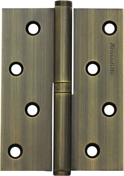 Петля съемная Armadillo (Армадилло) 613-4 100х75х2.5 AB Бронза лев. Box