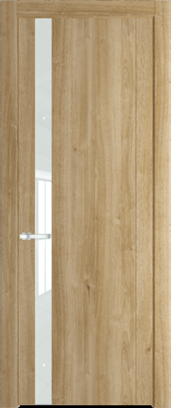 Межкомнатная дверь Profil Doors 1.2 N Lacobel Белый лак Дуб Карамель