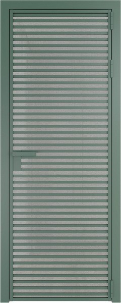 Алюминиевая дверь Profil Doors 12 AG Зеленый воск Рэте
