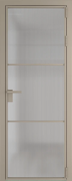 Алюминиевая дверь Profil Doors 13 AG Никель матовый Мору осветленное