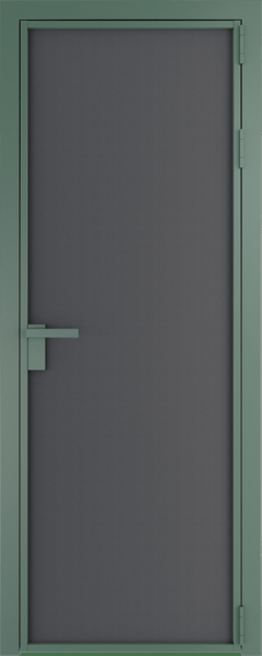 Алюминиевая дверь Profil Doors Orange 1 AP.O Графит элегант Зеленый воск