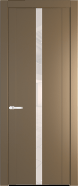 Межкомнатная дверь Profil Doors 1.8 P Lacobel Перламутровый лак Перламутр золото