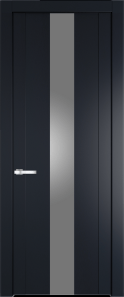 Межкомнатная дверь Profil Doors 1.9 P Lacobel Серебряный лак Нэви Блу (RAL 7016)