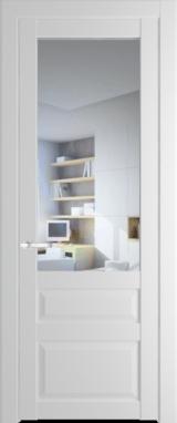 Межкомнатная дверь Profil Doors 2.5.3 PD Крем Вайт (RAL 120-02) Прозрачное