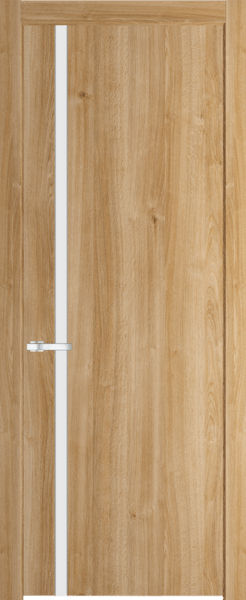 Межкомнатная дверь Profil Doors 21 NW Монохром белый просветленный Дуб Карамель