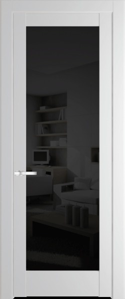 Межкомнатная дверь Profil Doors 4.1.2 PD Крем Вайт (RAL 120-02) Черное тонированное