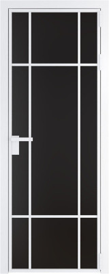 Алюминиевая дверь Profil Doors 8 AG Вайт Монохром черный
