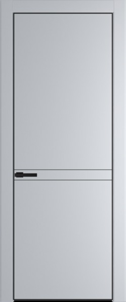 Межкомнатная дверь Profil Doors Orange 11 PE.O Лайт Грей (RAL 870-01) Черный матовый RAL9005