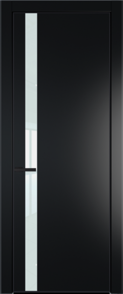 Межкомнатная дверь Profil Doors Orange 18 PE.O Белый лак Блэк Черный матовый RAL9005