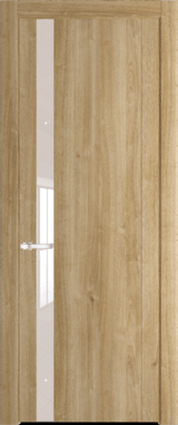 Межкомнатная дверь Profil Doors 1.2 N Lacobel Перламутровый лак Дуб Карамель