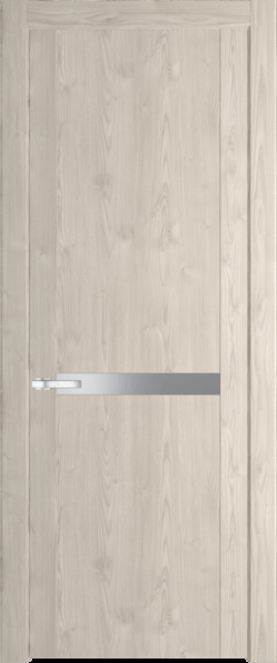 Межкомнатная дверь Profil Doors 1.4 N Монохром серебро (серебро матлак) Каштан светлый