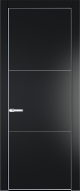 Межкомнатная дверь Profil Doors 13 PA Серебро Блэк