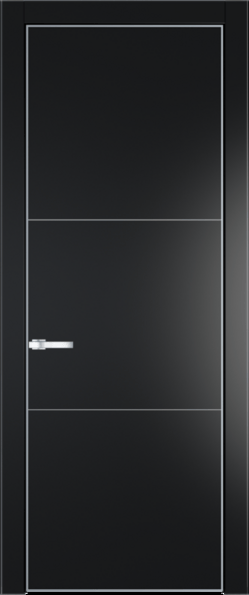 Межкомнатная дверь Profil Doors 13 PA Серебро Блэк