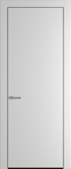 Межкомнатная дверь Profil Doors 1 PA Никель матовый Крем Вайт (RAL 120-02)