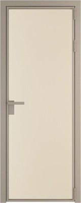 Алюминиевая дверь Profil Doors 1 AG Никель матовый Монохром жемчуг