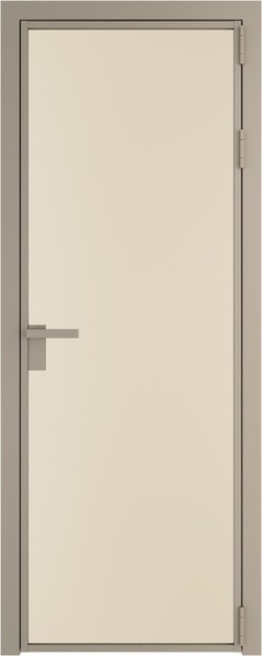 Алюминиевая дверь Profil Doors 1 AG Никель матовый Монохром жемчуг