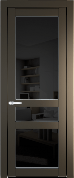 Межкомнатная дверь Profil Doors 1.5.2 PD Черное тонированное Перламутр бронза