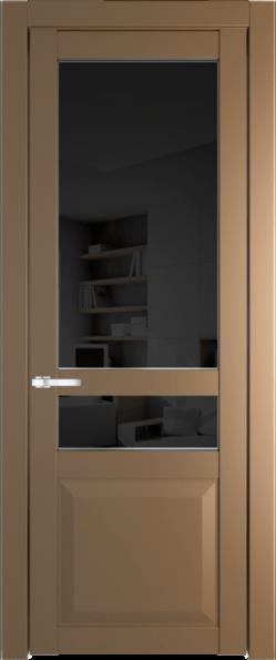 Межкомнатная дверь Profil Doors 1.5.4 PD Черное тонированное Перламутр золото