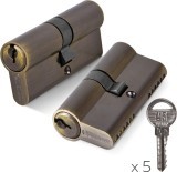 Цилиндровый Fuaro (Фуаро) механизм (100 ZA/70) 1000ZAKey70(30+10+30) AB бронза 5Key