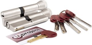 Цилиндровый механизм Mottura (Моттура) с вертушкой DPC1F3141 S3 (72 мм/26+10+36) САТИН.НИКЕЛЬ, 5+1 кл.