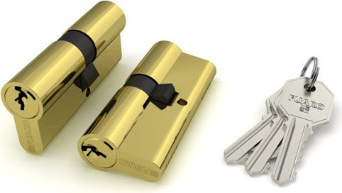 Цилиндровый механизм Fuaro (Фуаро) 100 CA 80 mm (30+10+40) PB латунь 3 кл.