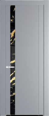 Межкомнатная дверь Profil Doors 1.2 P Нефи черный узор золото Смоки (RAL 870-02)