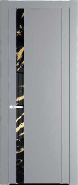 Межкомнатная дверь Profil Doors 1.2 P Нефи черный узор золото Смоки (RAL 870-02)