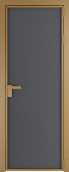 Алюминиевая дверь Profil Doors Orange 1 AP.O Графит элегант Золото