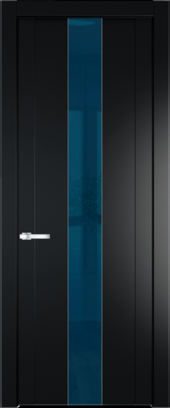 Межкомнатная дверь Profil Doors 1.9 P Зеркало синее Блэк