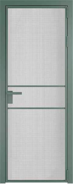 Алюминиевая дверь Profil Doors 2 AG Зеленый воск Кризет