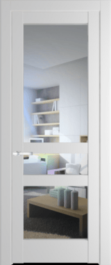 Межкомнатная дверь Profil Doors 4.5.2 PD Крем Вайт (RAL 120-02) Прозрачное