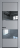 Межкомнатная дверь Profil Doors 22 PA Черный матовый RAL9005 Зеркало Смоки (RAL 870-02)
