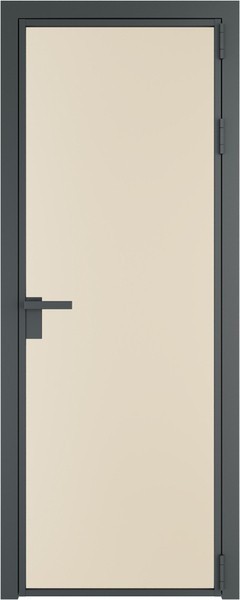 Алюминиевая дверь Profil Doors 1 AG Серая ночь Монохром жемчуг
