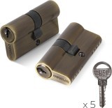 Цилиндровый Fuaro (Фуаро) механизм (100 ZA/60) 1000ZAKey60(25+10+25) AB бронза 5Key