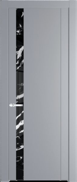 Межкомнатная дверь Profil Doors 1.2 P Нефи черный узор серебро Смоки (RAL 870-02)