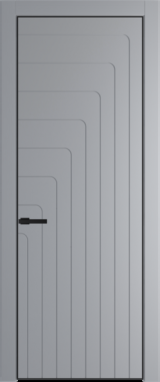 Межкомнатная дверь Profil Doors 10 PE Смоки (RAL 870-02) Черный матовый RAL9005