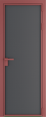 Алюминиевая дверь Profil Doors Orange 1 AP.O Графит элегант Красный антрацит