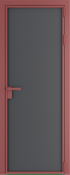 Алюминиевая дверь Profil Doors Orange 1 AP.O Графит элегант Красный антрацит