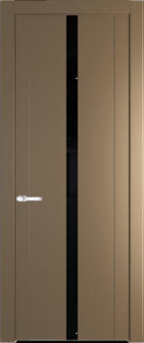 Межкомнатная дверь Profil Doors 1.8 P Lacobel Черный лак Перламутр золото
