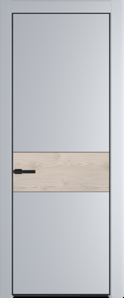 Межкомнатная дверь Profil Doors 17 PE Lacobel Белый лак Лайт Грей (RAL 870-01) Черный матовый RAL9005 Каштан светлый